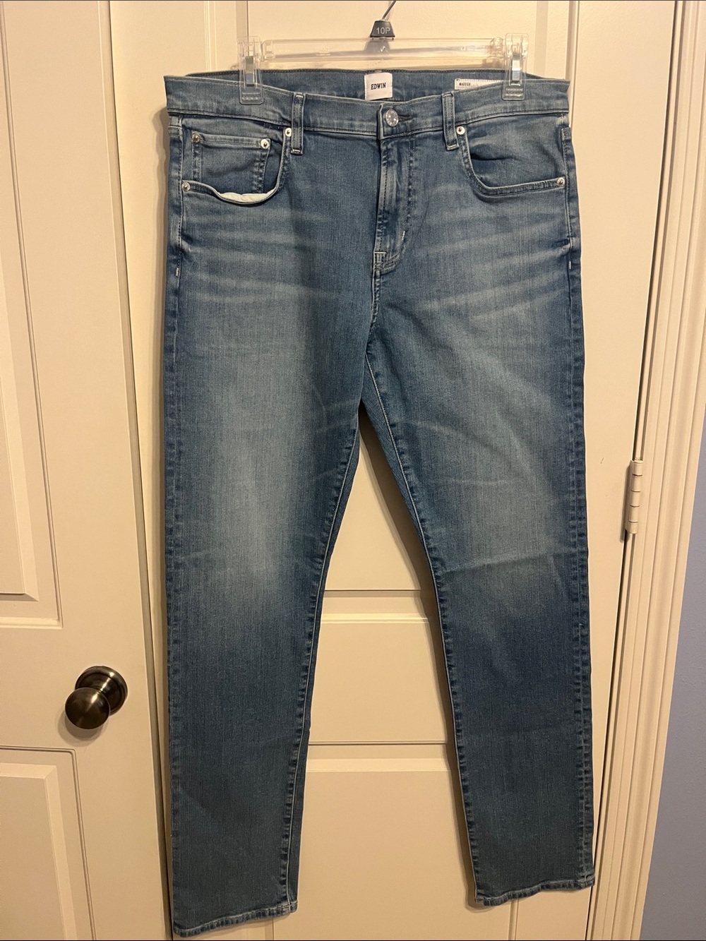Edwin Slim Straight Jeans in Light Blue Wash